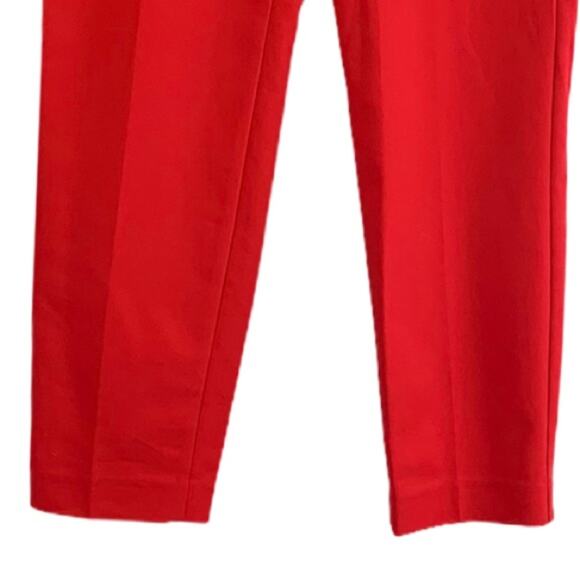 Old Navy NEW Harper 9" Mid Rise Slim Fit Ankle Pants Pockets Red Women's Size 4 - Picture 7 of 11